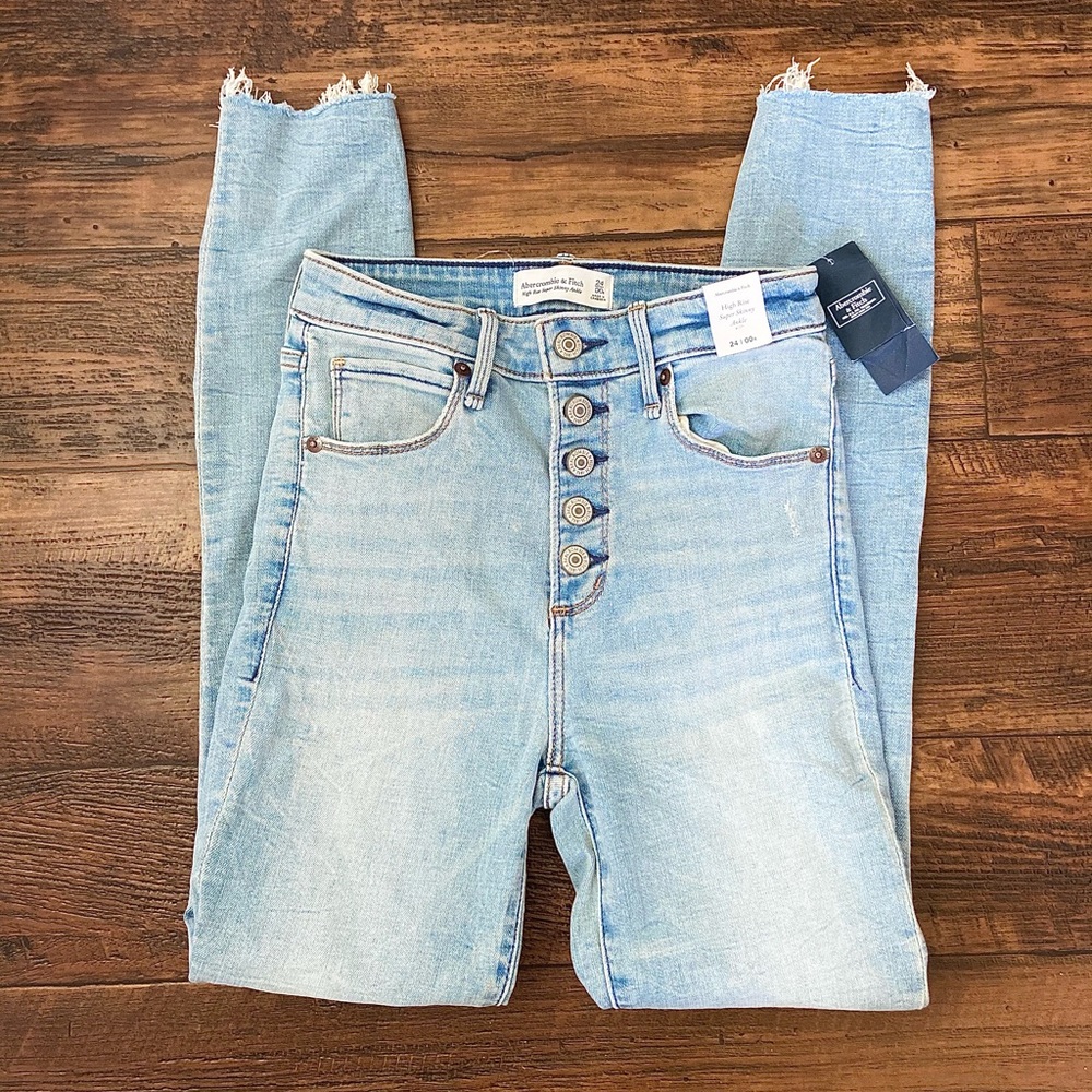 Abercrombie & Fitch High Rise Super Skinny Ankle